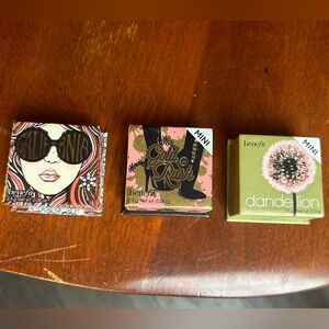 New Benefit Blush Bronzer Highlighter Bundle California, Gold Rush, Dandelion